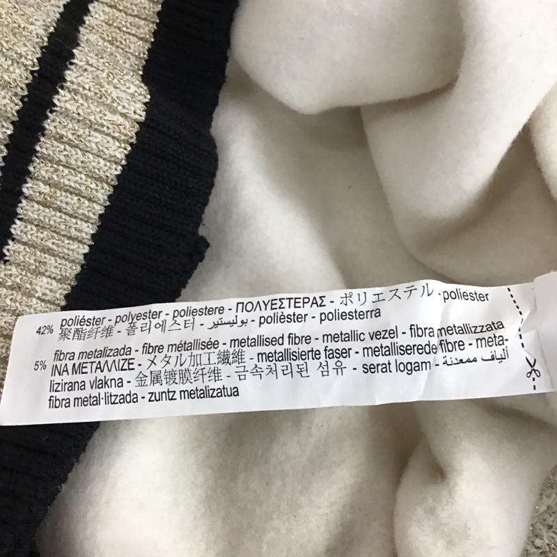 ザラ ZARA トレーナー 長袖 5644 487 712 リブ 裏起毛 S 無地 アイボリー / アイボリー / レディース USED 古着 中古 10119614