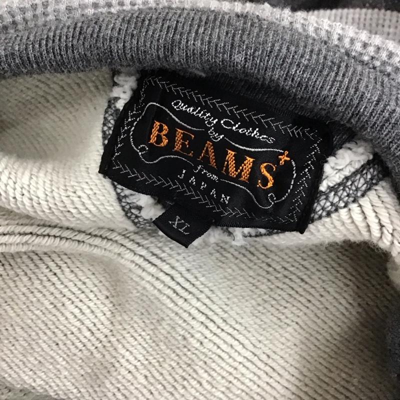 ビームス BEAMS トレーナー 長袖 長袖パーカー フード付きスウェット トレーナー 長袖カットソー XL 無地 灰 / グレー / メンズ USED 古着 中古 10106708