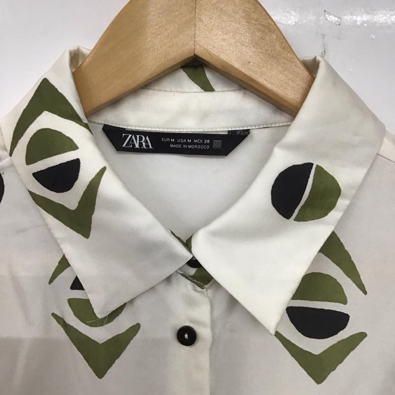 ザラ ZARA シャツ、ブラウス 長袖 3354 253 098 M 総柄 マルチカラー / マルチカラー / レディース USED 古着 中古 10139260