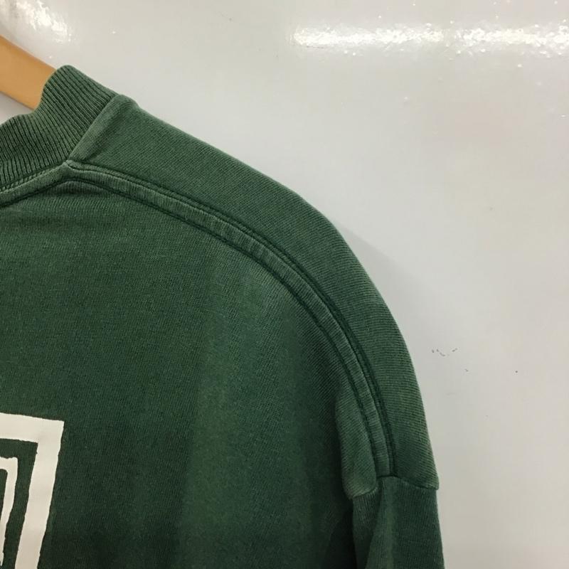 アディダス adidas Tシャツ 半袖 半袖カットソー プリントTシャツ クルーネックカットソー L ロゴ、文字 緑 / グリーン / メンズ USED 古着 中古 10136670