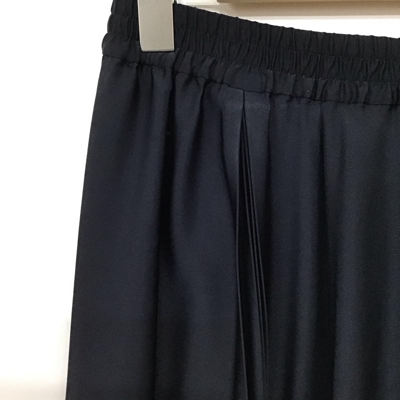 セオリーリュクス theory luxe スカート ロングスカート 03-8307310-890-038 プリーツスカート 38 無地 紺 / ネイビー / レディース USED 古着 中古 10133747