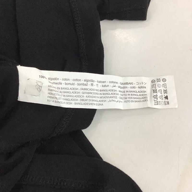 ザラ ZARA Tシャツ 半袖 L 無地 黒 / ブラック / レディース USED 古着 中古 10134265