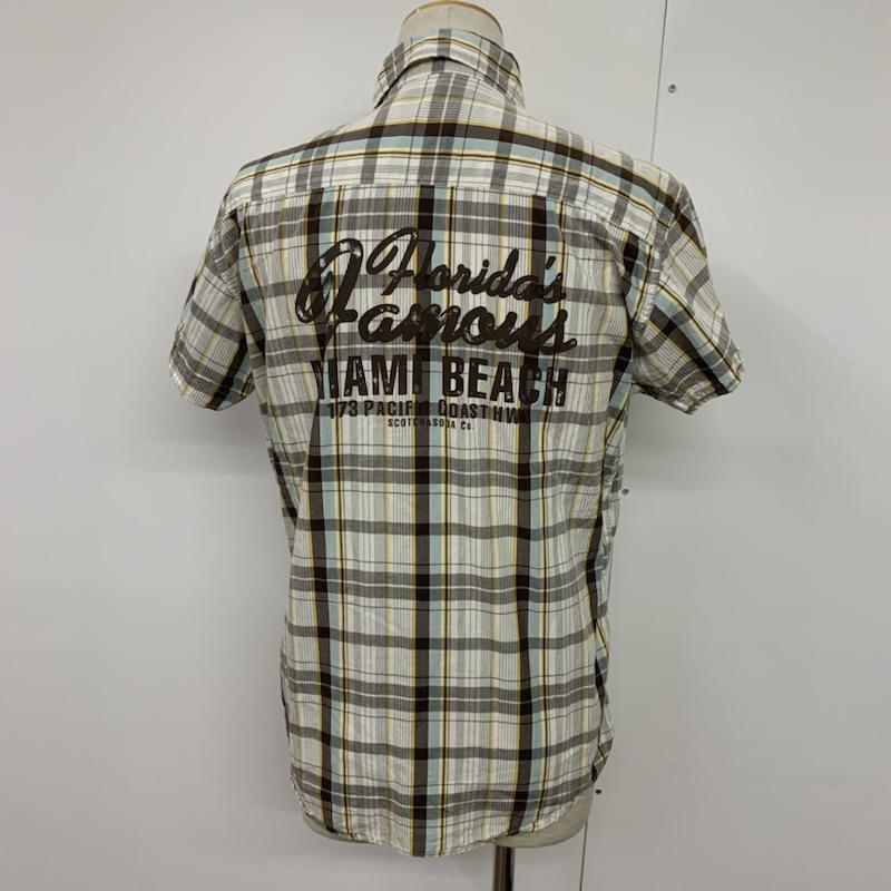 スコッチアンドソーダ SCOTCH&SODA シャツ、ブラウス 半袖 チェックシャツ 半袖シャツ M チェック マルチカラー / マルチカラー / メンズ USED 古着 中古 10038811