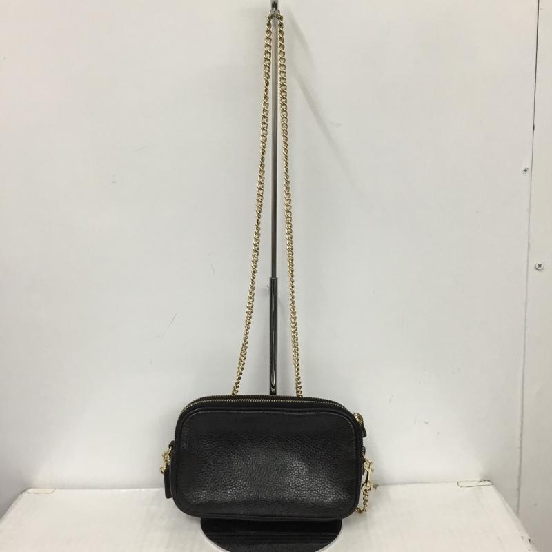 コーチ COACH ショルダーバッグ ショルダーバッグ F72490 チェーン ミニショルダー ロゴ、文字 黒 / ブラック / X 金 / ゴールド / レディース USED 古着 中古 10124185