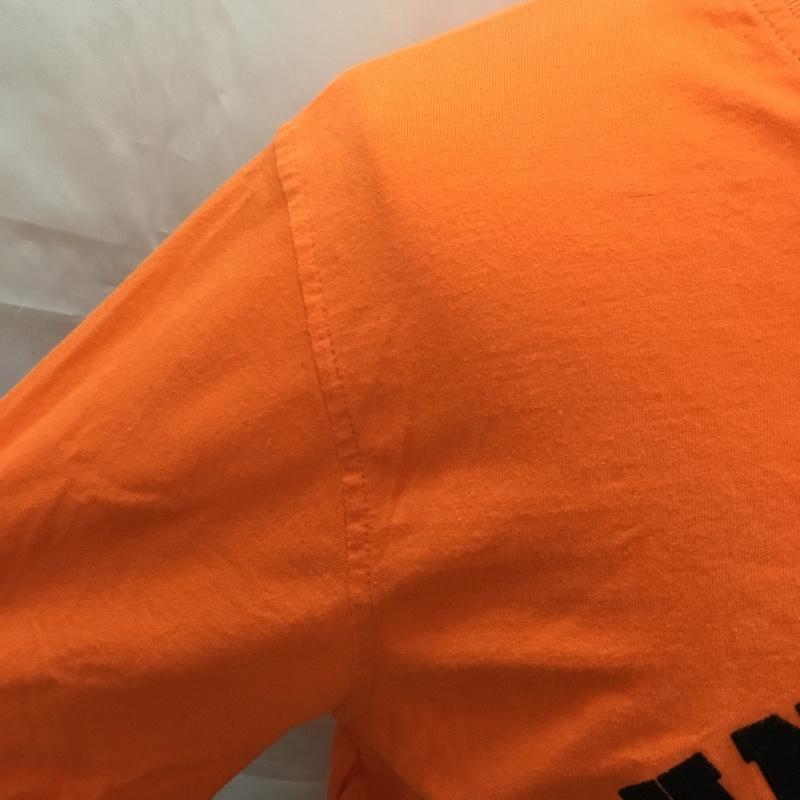 アンディフィーテッド UNDEFEATED Tシャツ 半袖 半袖カットソー プリントTシャツ クルーネックカットソー M プリント 橙 / オレンジ /  メンズ USED 古着 中古 10108964