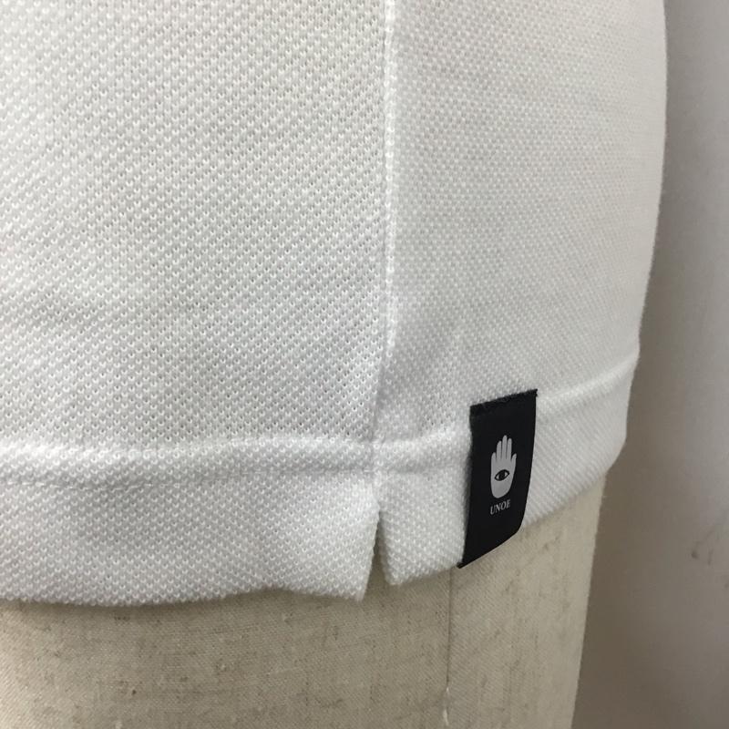 クリームソーダ CREAMSODA ポロシャツ 半袖 半袖ポロシャツ カラーシャツ 半袖カットソー S ロゴ、文字 白 / ホワイト /  メンズ USED 古着 中古 10113114