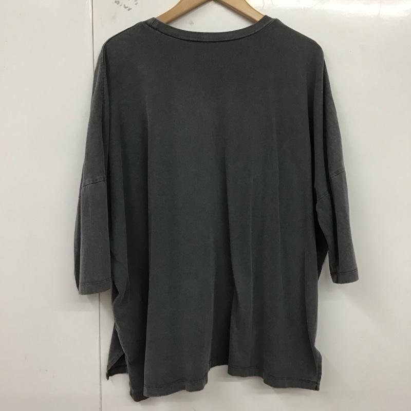 ニコアンド niko and... Tシャツ 半袖 ビートルズ ビッグシルエット プリント チャコールグレー / チャコールグレー / レディース USED 古着 中古 10128582