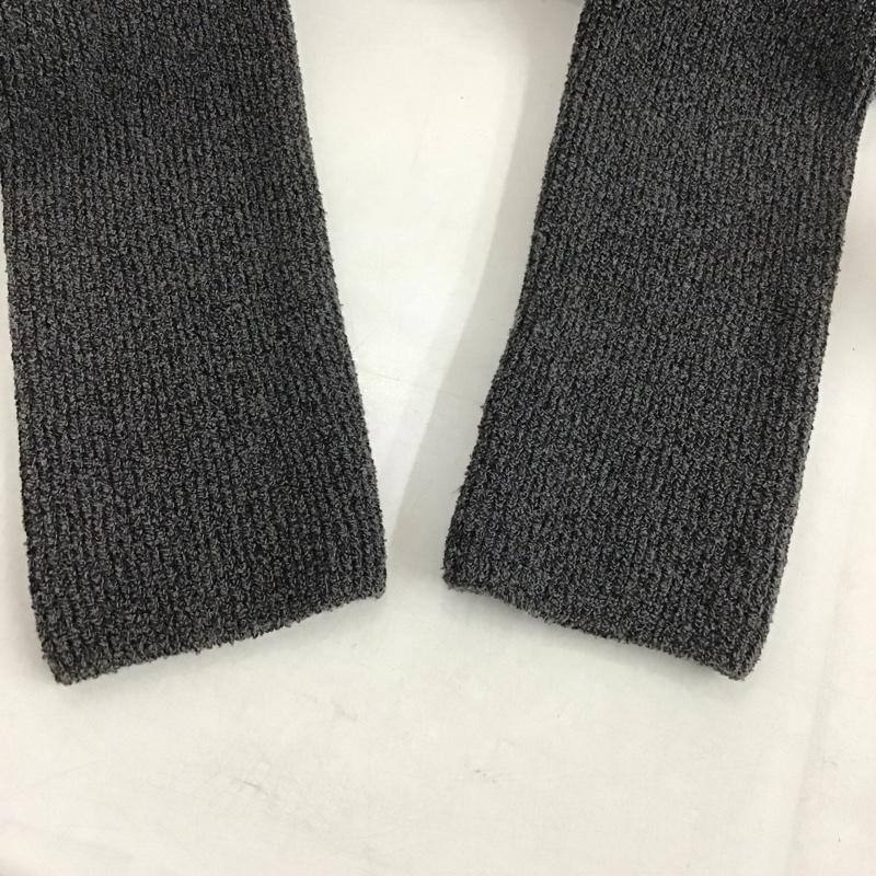 ザラ ZARA ワンピース ロングスカート 6427 001 802 Vネック リブ 長袖 XS 無地 灰 / グレー / レディース USED 古着 中古 10139403