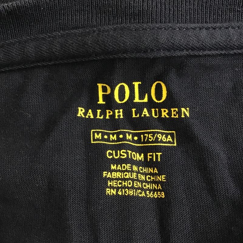 ポロラルフローレン POLO RALPH LAUREN Tシャツ 半袖 半袖カットソー クルーネックカットソー 刺繍Tシャツ M ロゴ、文字 紺 / ネイビー / メンズ USED 古着 中古 10105574