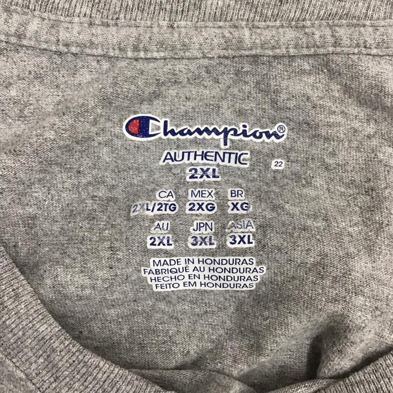 チャンピオン Champion タンクトップ タンクトップ タンクトップ ノースリーブカットソー クルーネックカットソー ロゴ、文字 灰 / グレー / メンズ USED 古着 中古 10113573