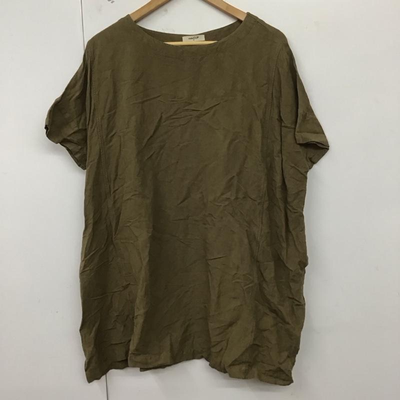 スタディオクリップ studio CLIP カットソー 半袖 FREE 無地 茶 / ブラウン / レディース USED 古着 中古 10129713
