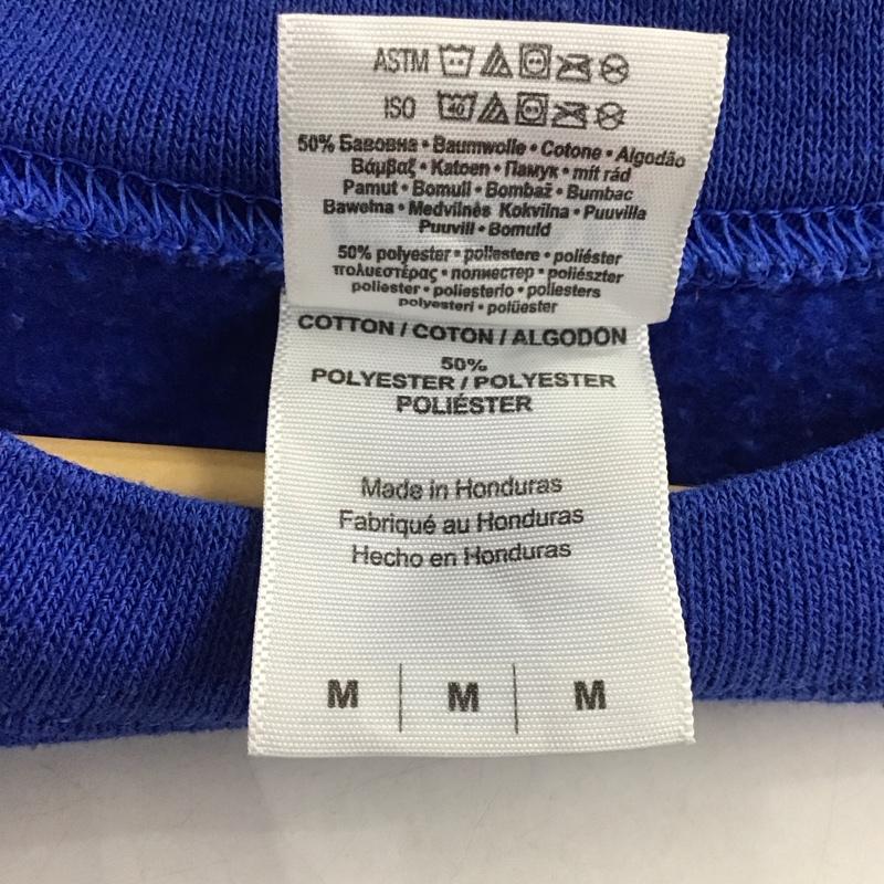 古着 USED トレーナー 長袖 長袖トレーナー スウェット クルーネック プルオーバー 古着 M ロゴ、文字 青 / ブルー / メンズ USED 古着 中古 10149141