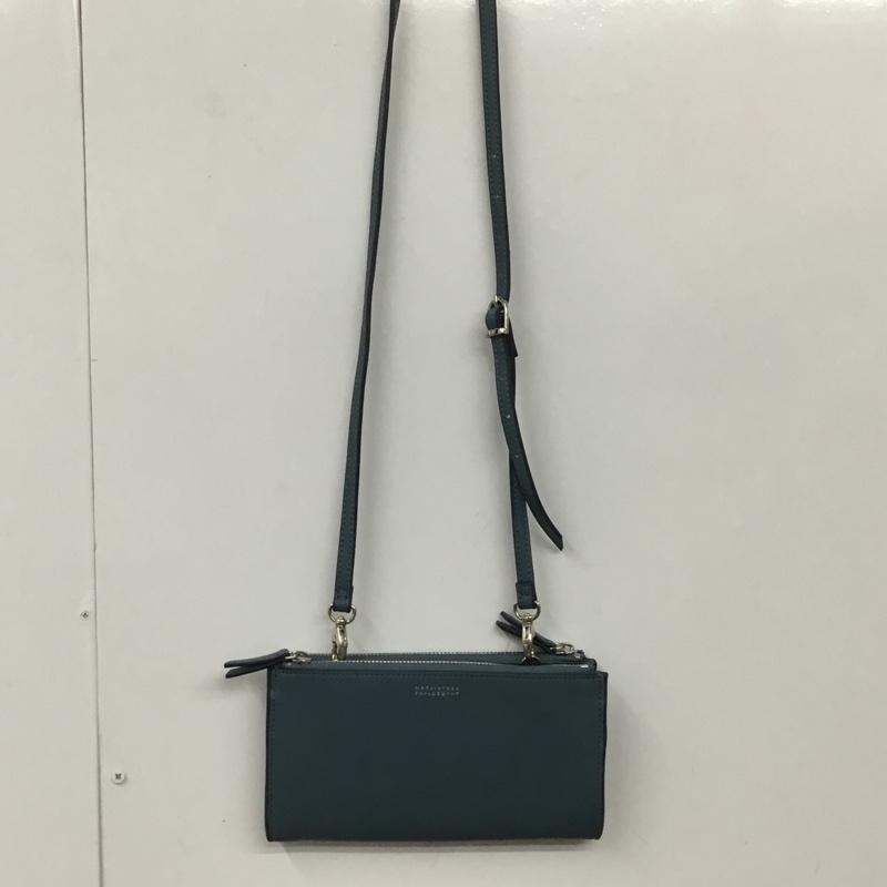 マッキントッシュフィロソフィー MACKINTOSH PHILOSOPH ショルダーバッグ ショルダーバッグ ウォレットバッグ お財布ショルダー ロゴ、文字 青 / ブルー / レディース USED 古着 中古 10129956