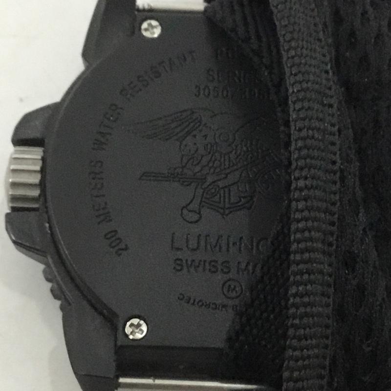 ルミノックス LUMINOX 腕時計 アナログ(クォーツ式) 3954 Luminox Navy Seal Watch 無地 黒 / ブラック / X 紺 / ネイビー / メンズ USED 古着 中古 10135733