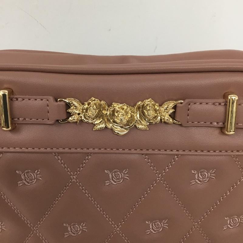 アクシーズファム axes femme ショルダーバッグ ショルダーバッグ BL613X32 薔薇金具使いキルトショルダー 刺繍 桃 / ピンク / レディース USED 古着 中古 10140194