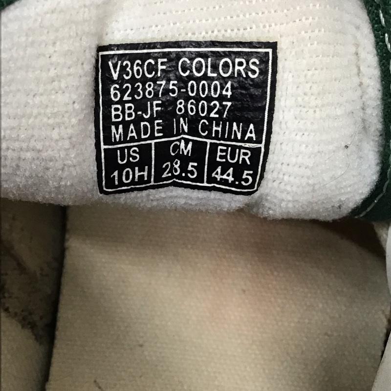 バンズ VANS スニーカー スニーカー V36CF COLORS OLD SKOOL 28.5cm 28.5cm ロゴ、文字 緑 / グリーン / X 白 / ホワイト / メンズ USED 古着 中古 10114530