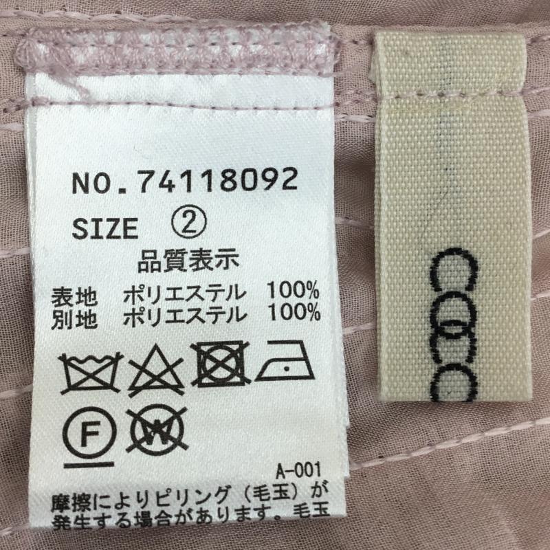 ココ ディール COCO DEAL シャツ、ブラウス 長袖 2 無地 桃 / ピンク / レディース USED 古着 中古 10134734