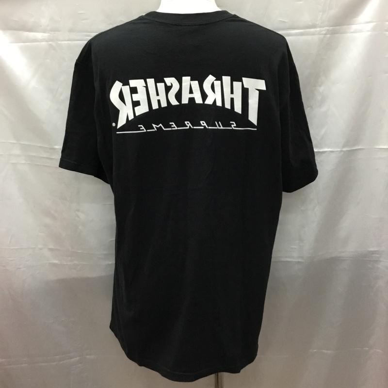 シュプリーム Supreme Tシャツ 半袖 21AW ThrasherGameTee 半袖カットソー プリントTシャツ コラボ L プリント 黒 / ブラック / メンズ USED 古着 中古 10108315