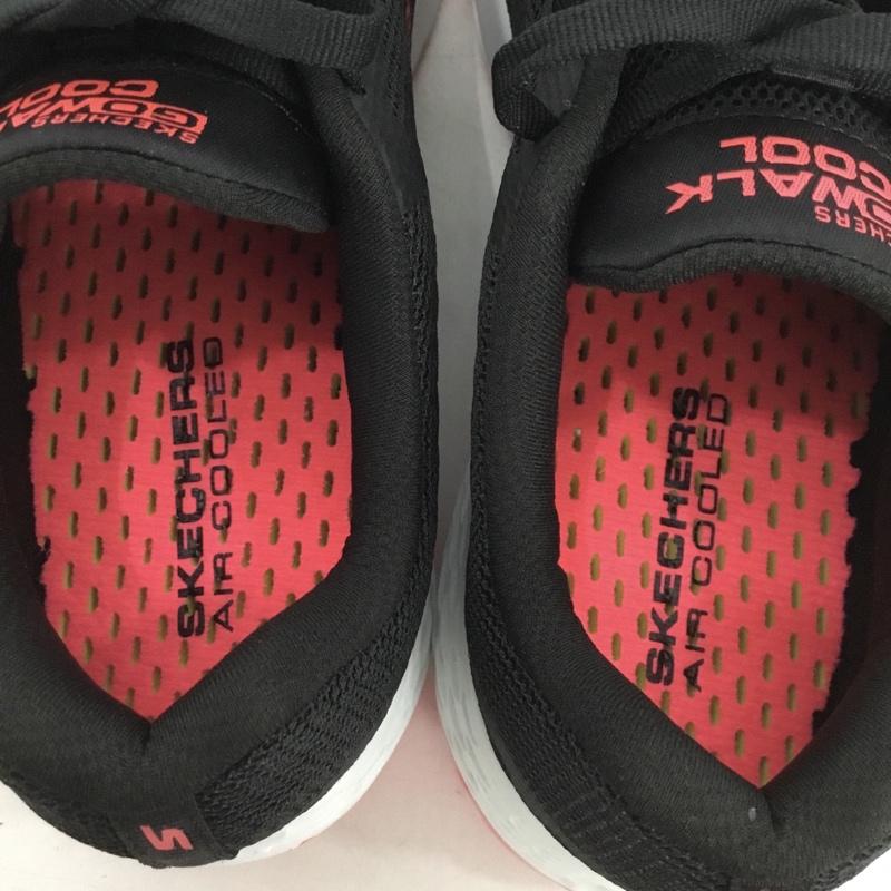 スケッチャーズ SKECHERS スニーカー スニーカー 15651 BKHP GO WALK COOL 23cm 23.0cm ロゴ、文字 黒 / ブラック / レディース USED 古着 中古 10135795