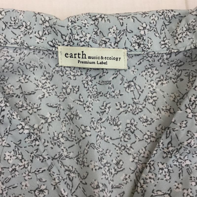 アースミュージックアンドエコロジー earth music&ecology シャツ、ブラウス 半袖 FREE 花柄 水色 / ライトブルー / レディース USED 古着 中古 10137589