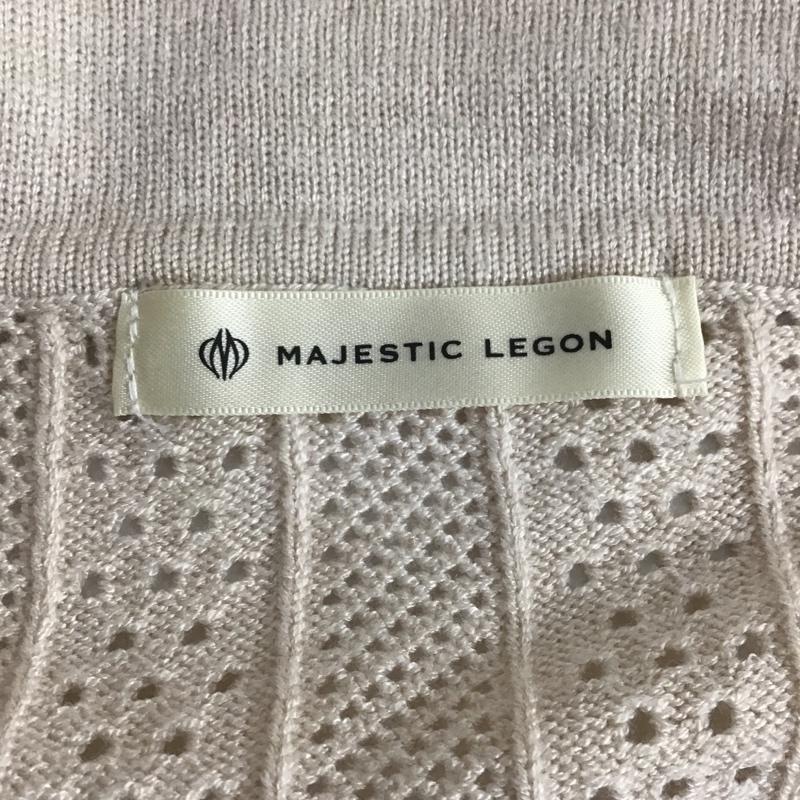 マジェスティックレゴン MAJESTIC LEGON カーディガン 長袖 M 無地 ベージュ / ベージュ / レディース USED 古着 中古 10105765