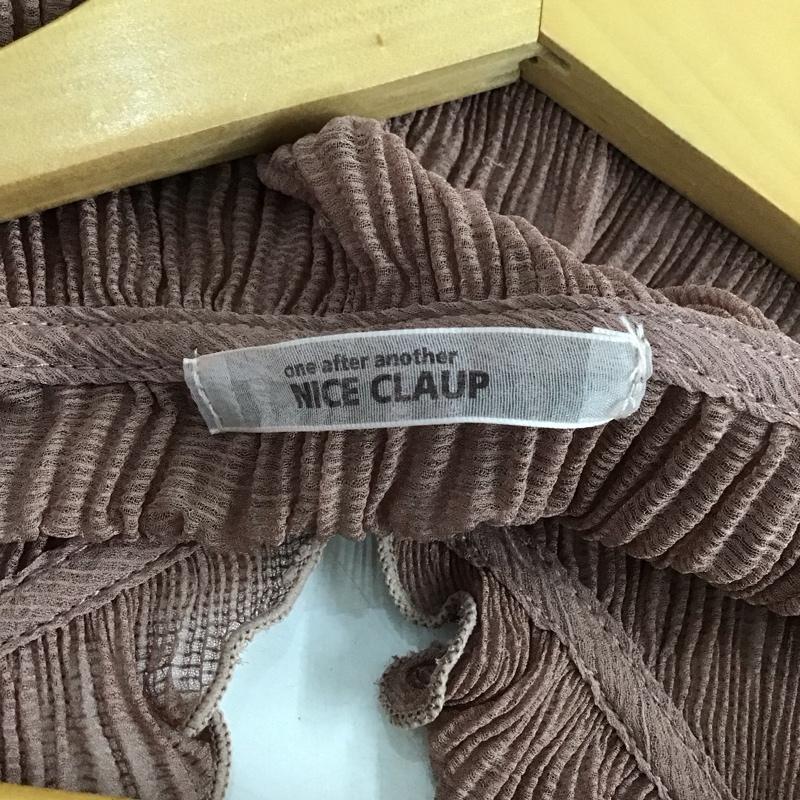 ナイスクラップ NICE CLAUP シャツ、ブラウス 七分袖 FREE 無地 桃 / ピンク / レディース USED 古着 中古 10138173