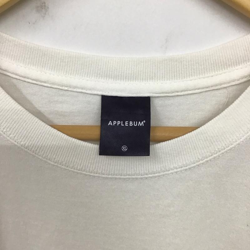 アップルバム APPLEBUM Tシャツ 半袖 半袖カットソー プリントTシャツ クルーネックカットソー XL プリント 白 / ホワイト / メンズ USED 古着 中古 10129657