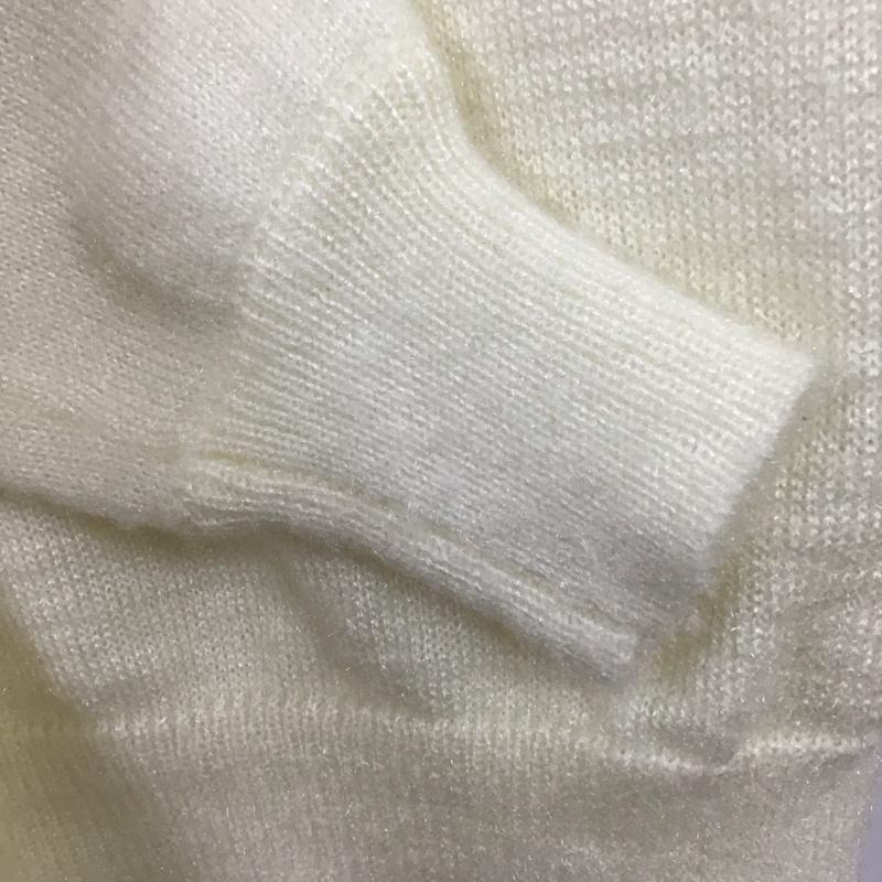 ロペピクニック ROPE PICNIC ニット、セーター 長袖 長袖ニットカットソー Vネック セーター 38 無地 白 / ホワイト / レディース USED 古着 中古 10128937