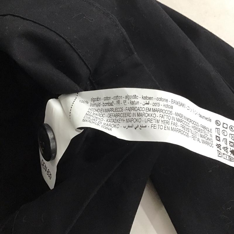 ザラ ZARA シャツ、ブラウス 長袖 2212 729 800 ショート丈 シャツジャケット XS 無地 黒 / ブラック / レディース USED 古着 中古 10139230