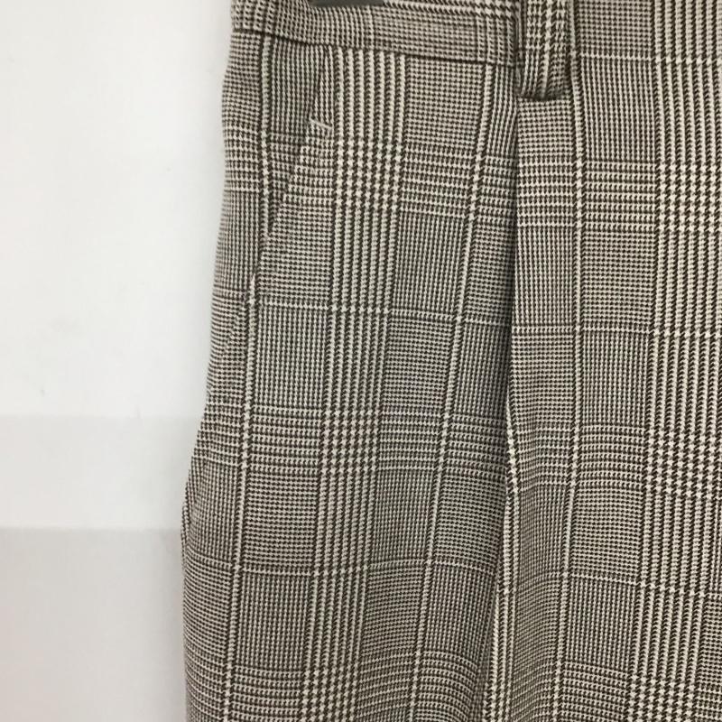 グリーンレーベルリラクシング green label relaxing パンツ スラックス 3614-126-6669 パウダーTR BEAUTY PANTS 34 チェック 灰 / グレー / レディース USED 古着 中古 10137242