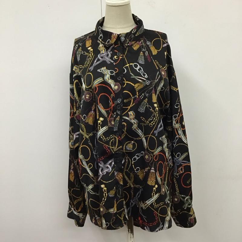 ページボーイ PAGEBOY シャツ、ブラウス 長袖 長袖シャツ カラーシャツ 長袖カットソー 総柄シャツ FREE プリント マルチカラー / マルチカラー / レディース USED 古着 中古 10122417