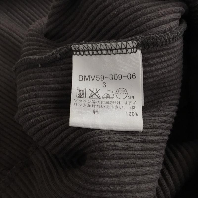 バーバリーブラックレーベル BURBERRY BLACK LABEL カットソー 長袖 長袖カットソー Vネックカットソー 3 ロゴ、文字 灰 / グレー / メンズ USED 古着 中古 10130889