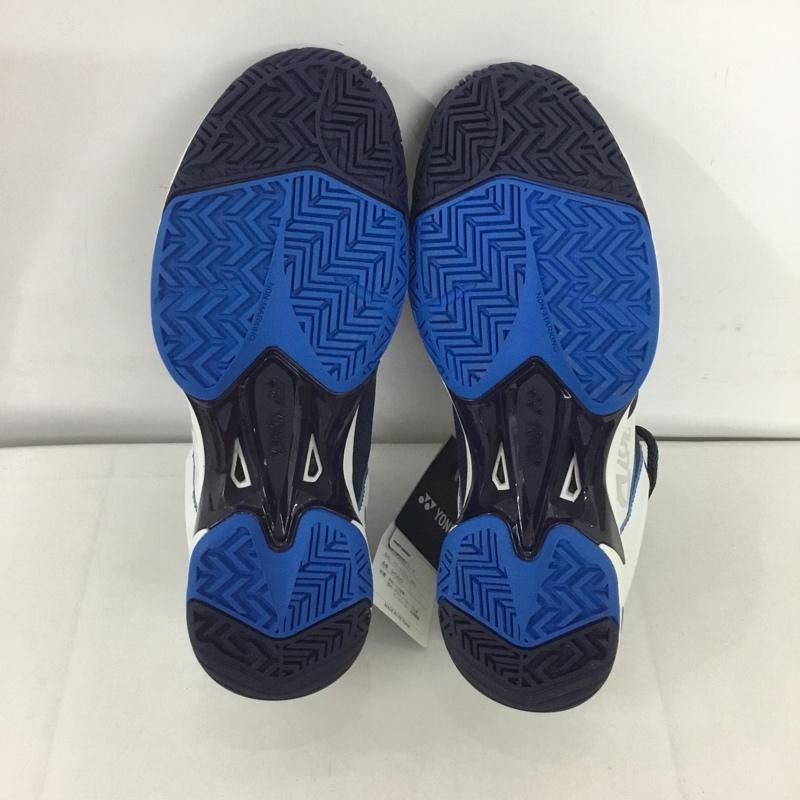 ヨネックス YONEX カジュアルシューズ カジュアルシューズ テニスシューズ POWER CUSHION 207D パワークッション 207D オールコート用 SHT207D-173 24.5cm 無地 黄 / イエロー / X 紺 / ネイビー / レディース USED 古着 中古 10125852