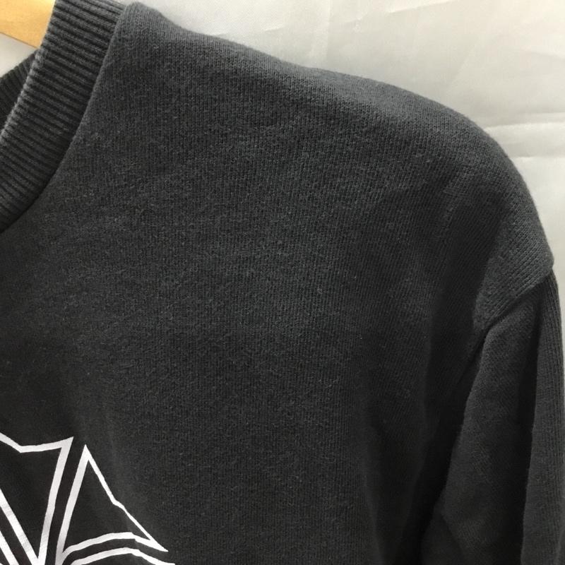 リーボック Reebok トレーナー 長袖 DT8132 CLASSIC AC フレンチテリー ビッグ スタークレスト クルー プリント 黒 / ブラック /  メンズ USED 古着 中古 10118977