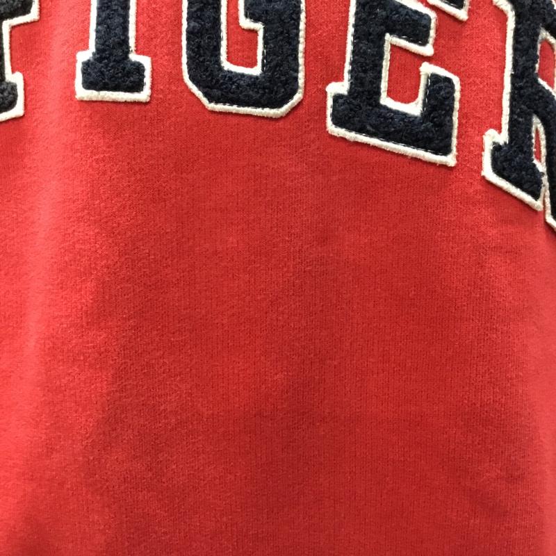 トミーヒルフィガー TOMMY HILFIGER トレーナー 長袖 スウェット 裏起毛 M ロゴ、文字 赤 / レッド /  メンズ USED 古着 中古 10117169