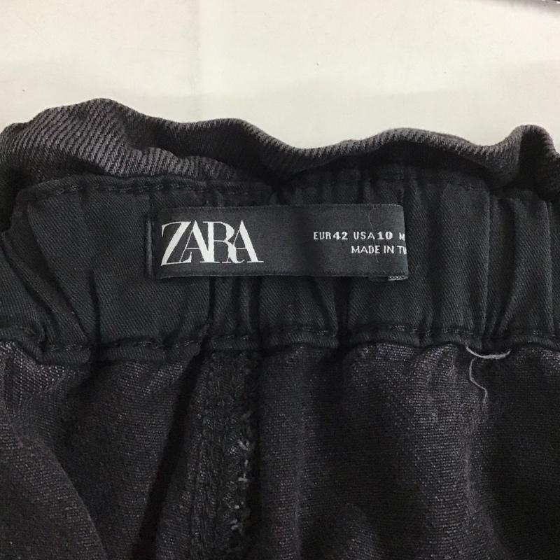 ザラ ZARA パンツ デニム、ジーンズ 42 無地 黒 / ブラック / レディース USED 古着 中古 10129450