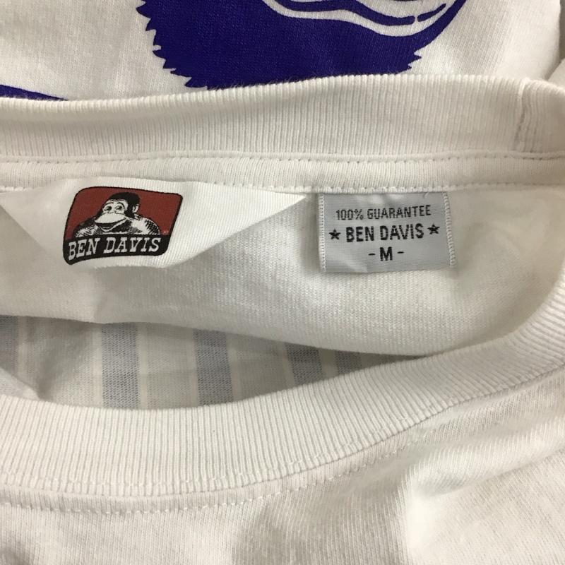 ベンデイビス BEN DAVIS Tシャツ 半袖 C-0580063 CollegeLogoBigS/STee ビッグシルエットオーバーサイズ プリントTシャツ M プリント 白 / ホワイト / メンズ USED 古着 中古 10110731