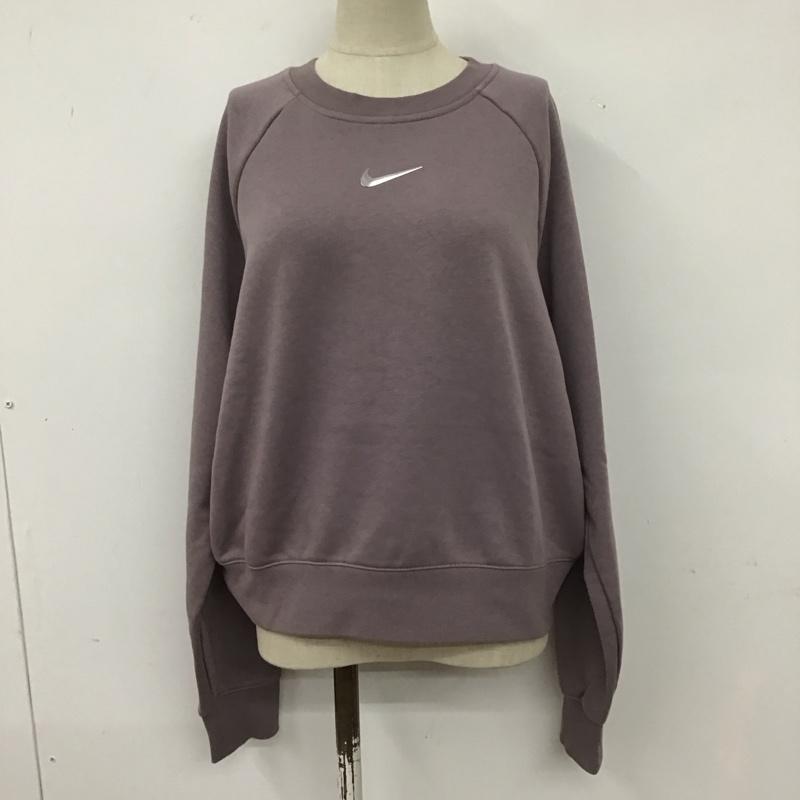 ナイキ NIKE トレーナー 長袖 CZ8891-531 ラグランスリーブ スウェット Swoosh XL ロゴ、文字 紫 / パープル / レディース USED 古着 中古 10107971