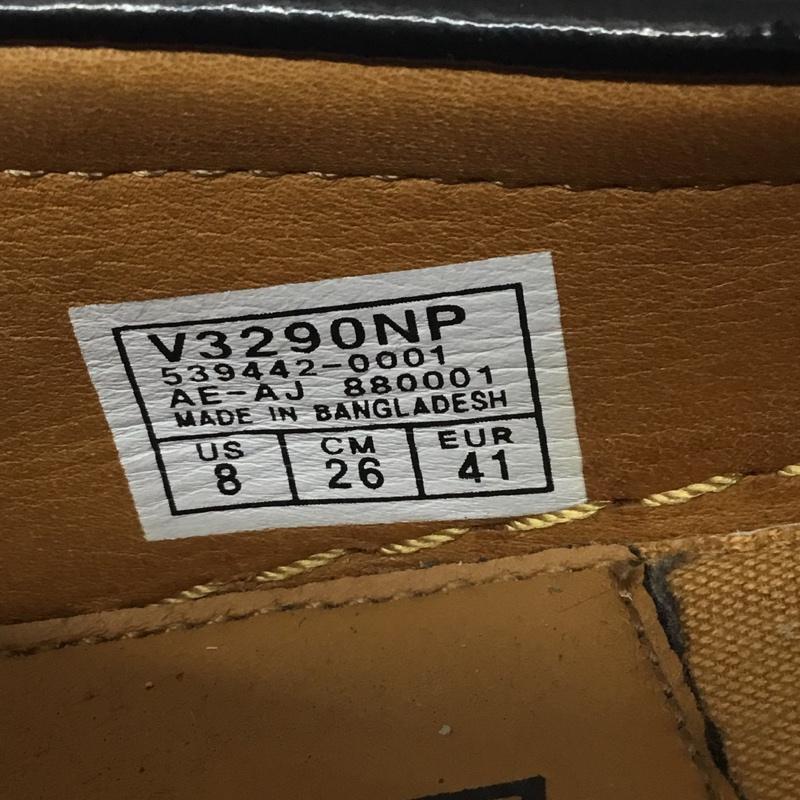 バンズ VANS ローファー ローファー V3290NP 26cm 26.0cm 無地 黒 / ブラック / X 白 / ホワイト / メンズ USED 古着 中古 10114717