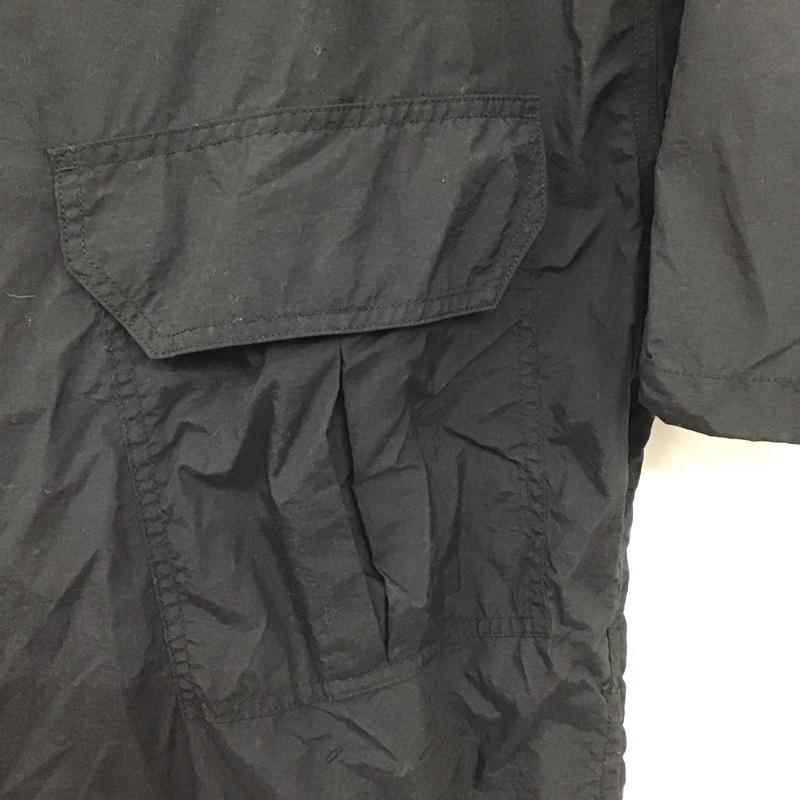 ザノースフェイス THE NORTH FACE パーカー 半袖 np2109n ナイロンジャケット プルオーバー 半袖カットソー M 無地 黒 / ブラック / メンズ USED 古着 中古 10130552