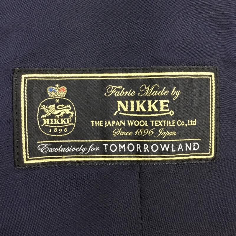 トゥモローランド TOMORROWLAND ベスト ベスト 61-10-54-10501 ベスト ノースリーブカットソー 前ボタン 44 無地 紺 / ネイビー / メンズ USED 古着 中古 10106595