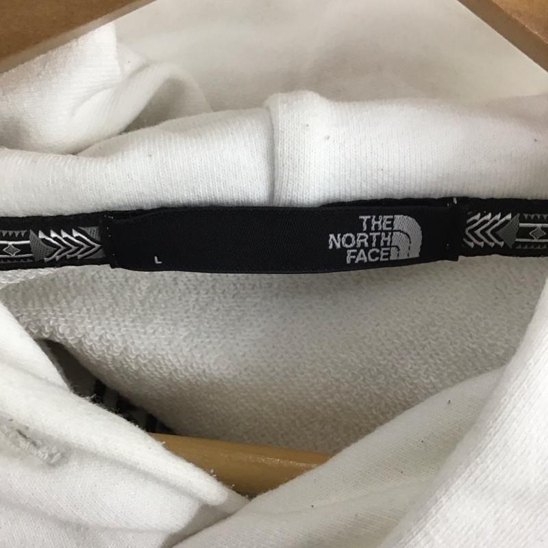 ザノースフェイス THE NORTH FACE パーカー 長袖 nt11965 長袖パーカー プルオーバー スウェットパーカー L ロゴ、文字 白 / ホワイト /  メンズ USED 古着 中古 10129847