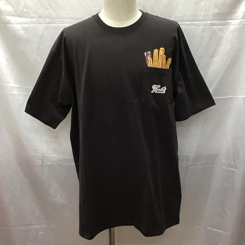 キス KITH Tシャツ 半袖 半袖カットソー プリントTシャツ クルーネックカットソー XL ロゴ、文字 黒 / ブラック /  メンズ USED 古着 中古 10111005