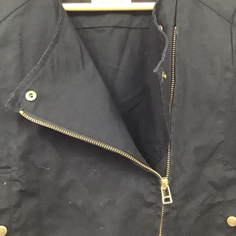 スピック&スパンノーブル Spick & Span Noble ジャケット、上着 ジャケット、ブレザー 10-011-240-7020-1-0 コットンリネン ノーカラー 38 無地 黒 / ブラック / レディース USED 古着 中古 10131284