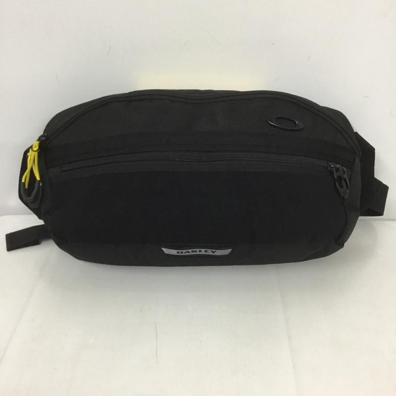 オークリー OAKLEY ボディバッグ ボディバッグ スリングバッグ ロゴ、文字 黒 / ブラック / X 黄 / イエロー / メンズ USED 古着 中古 10127353
