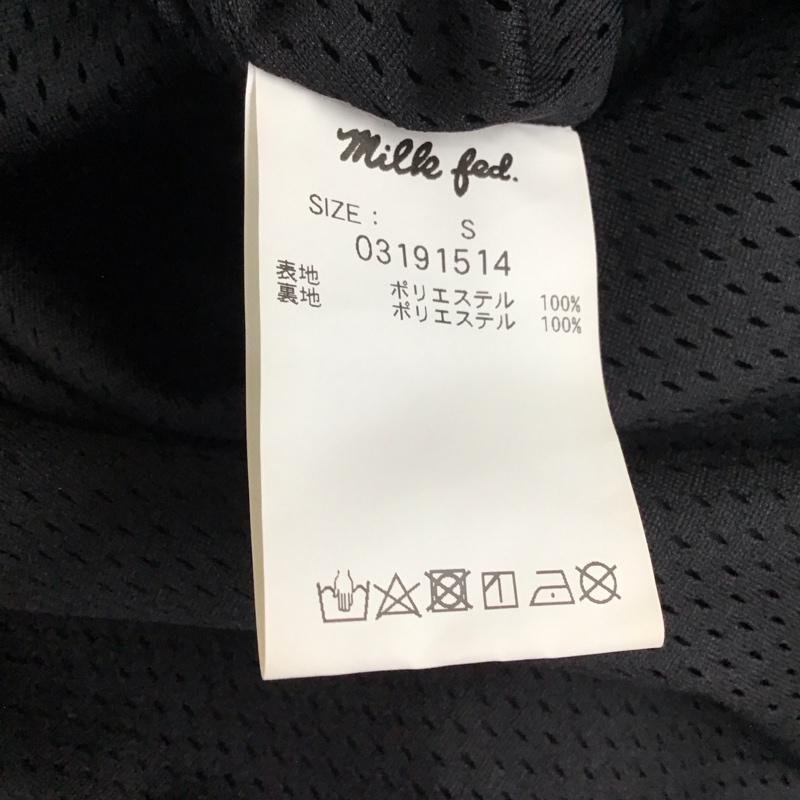 ミルクフェド MILKFED. ジャケット、上着 ジャケット、ブレザー 03191514 コーチジャケット S ロゴ、文字 黒 / ブラック / レディース USED 古着 中古 10118837