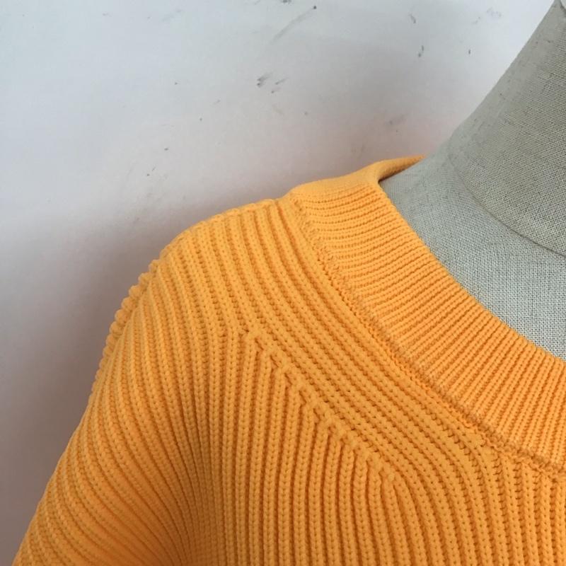 マウジー MOUSSY ニット、セーター 長袖 010GAS70-6100 OVERSIZED KNIT FREE 無地 橙 / オレンジ / レディース USED 古着 中古 10123217