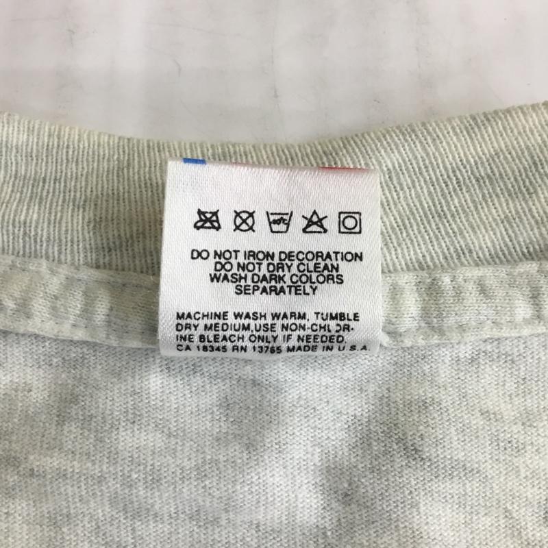 フルーツオブザルーム FRUIT OF THE LOOM Tシャツ 半袖 DEMOLITION23 バンドTシャツ L プリント 灰 / グレー / メンズ USED 古着 中古 10119851