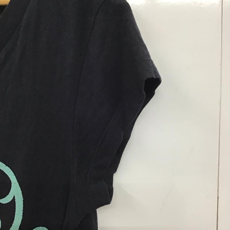 ディーゼル DIESEL Tシャツ 半袖 XL プリント 黒 / ブラック / レディース USED 古着 中古 10133136
