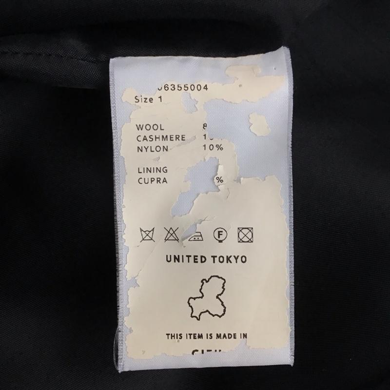 ユナイテッドトウキョウ UNITED TOKYO ジャケット、上着 ジャケット、ブレザー カジュアルジャケット アウター カラージャケット ロングコート 1 無地 黒 / ブラック / レディース USED 古着 中古 10138371